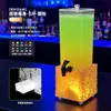 Dispensador de Bebidas Brilhante para Bar, Recipiente Moderno para Refrigerante, Balde de Cerveja Comercial com Torneira, Balde de Cerveja de Barril de 3 Litros
