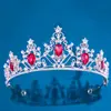 Acessório de Cabeça para Noiva Estilo Coreano Vestido de Casamento Coroa de Noiva de Cristal Cruzamento de Fronteiras Aniversário Cerimônia de Adulto Coroa para Vestido de Banquete