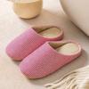 Pantuflas de algodón silenciosas estilo japonés para mujer, cuatro estaciones, mopa para suelo, suela suave, forro polar, cálidas, para el hogar, interiores, silenciosas, para parejas, zapatos de luna