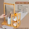Novo Porta-Canetas com Gaveta Multifuncional Estilo Chinês para Iniciantes em Caligrafia, Vintage e Requintado