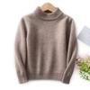 100% Tejido de Lana Ropa de Punto Mediana-Grande para Niños Cuello Redondo Suéter Grueso de Siete Agujas Top Base Tejido para Niños y Niñas