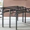 Prateleira dobrável, suporte de mesa simples, prateleira de metal, suporte de mesa, pernas de mesa simples, suporte de mesa, prateleira de armazenamento quadrada de ferro forjado