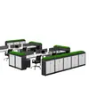 Armário Divisória de Escritório Shenzhen, Gabinete Baixo Simples Moderno com Floreira, Armário de Madeira para Flores e Plantas, Combinação de Armazenamento de Armário para Arquivos e Documentos