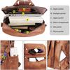 Mochila Transfronteriza Mochila Retro para Mujer Estilo Coreano Nueva Moderna Cuero Suave Versátil Gran Capacidad Doble Propósito Mochila Estudiantil Mochila Escolar