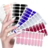 Zhengxiang 16 Dedos Cor Sólida Gradiente Rosa Cebola Filme para Esmalte Adesivos de Unha Transfronteiriço Temu Adesivos de Unha Mais Vendidos Conjunto Completo