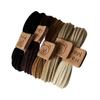 Cuerda simple y linda con forma de cabeza de oso, banda de goma elástica alta para el cabello femenino, nueva banda para el cabello, tocado, cubierta de cuero, accesorios para el cabello, cuerda para el cabello