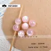 Ojo de Gato Acrílico Colorido Rosa Morado Cuentas Redondas DIY Hecho a Mano Cuentas Sueltas Material Hecho a Mano Accesorios Versátiles Accesorios para Joyería Cuentas