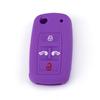 Adequado para Volkswagen Maitway dobrável 4 botões capa de chave de silicone capa de chave Xia Lang capa de chave de controle remoto de carro MPV