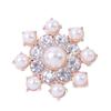 Nueva aleación con flor incrustada con diamantes, placa de flor redonda, hebilla de diamante, pegamento de crema para bricolaje, carcasa de teléfono móvil, chapa, accesorios de joyería, ahora están disponibles