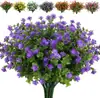 Atacado do Fabricante Plantas Verdes Artificiais Eucalipto Camélia Floreira Externa Arranjo de Flores Flores Plásticas Decorativas Plantas Verdes Simuladas
