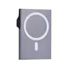 Suministro Directo de Amazon Portatarjetas Metálico Bloqueador Rfid Caja de Tarjetas de Aleación de Aluminio Magsafe Succión Magnética para iPhone