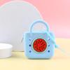 Monedero de Silicona de Dibujos Animados Bolsa Creativa con Agujero Llavero Colgante Bolsa Mini Pequeña Bolsa para Audífonos Billetera Personalización