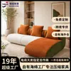 Venta directa de fábrica Foshan sofá de espuma comprimida, sofá moderno de tela estilo crema, muebles para sala de estar hechos a medida al por mayor