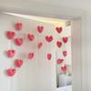 Cortina de Puerta Planeta Rosa, Sin Taladrar, Cortina de Puerta Colgante para Decoración de Pared, Lindo Arreglo de Corazones Femeninos, Cortina Femenina de Aspecto Elegante