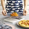 Platos de Postre Cerámicos de 10.5 Pulgadas Poco Profundos con Color Bajo Esmalte para Uso Doméstico, Platos para Cena de Filete, Exportación a Europa, Platos de Cena Estilo Occidental, Forma Redonda