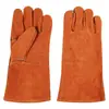 Guantes Protectores Especiales de Piel de Vaca para Soldadura, Engrosados y Reforzados, Antideslizantes y Resistentes al Desgaste, Guantes de Protección Laboral para Soldadura Resistentes a Altas Temperaturas para Soldadores