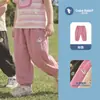 Pantalones antimosquitos para niños Pantalones largos de verano para niñas Pantalones de aire acondicionado de verano para niños Ropa de moda delgada para bebés y niños