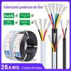 Um grande número de linhas de sinal spot 2464 26awg dois núcleos 3-core 6-core 7-core 10-core linha de conexão de bainha branca
