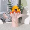 Regalo Día del Maestro Flor de Jabón Girasol Regalo Día de la Mujer Madre Flor de Puf Cubeta para Sostener Regalo Acompañante para la Vida Eterna