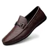 Transmisión en vivo súper ventas zapatos de conducir para hombre piel genuina transfronterizos zapatos de vestir casual de alta gama para hombre zapatos de conducir sin cordones huecos transpirables