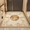 Felpudo de entrada estilo chino, duradero y fácil de limpiar, adecuado para sala de estar y pasillo del hogar, antideslizante, resistente a la suciedad y fácil de mantener