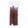 Conjunto de Canetas para Nail Art com 9 Peças em Estoque, Conjunto Completo para Fototerapia, Desenho de Linhas e Nail Art Francesa, Ferramentas de Nail Art que Não Soltam Fiapos Atacado