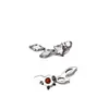 Pendientes de Aleación de Titanio F136 Incrustados con Circonio Marquise Hilo Externo Clavos para Hueso de la Oreja Clavos para Labio Joyería para Piercing Corporal de Titanio G23 Cabeza