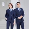 Traje de negocios de alta gama engrosado de otoño e invierno, ropa de trabajo para hombres y mujeres, ropa de trabajo formal profesional de gerente de abogado rojo