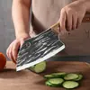 Faca de Cozinha Forjada à Mão Yangjiang para Uso Doméstico, Faca Afiada de Aço Inoxidável para Fatiar, Faca para Cortar Carne, Atacado de Fábrica em Estoque