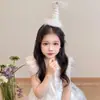 Noiva Doce Nova Renda Feliz Aniversário Malha Estilo Ins Laço Presilha Adorno de Cabeça Mechas Grampo de Cabelo Acessórios de Cabelo