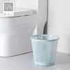 Cubo de basura redondo de plástico para el hogar, cocina, sanitario, sala de estar, baño, clasificación de basura