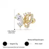 Arete de Hueso de Oreja Flor de Amor Estilo Coreano Perforación de Cartílago Barra Fina Tornillo de Doble Punta Bola Torcida Arete de Hueso de Oreja de Oro de 14k Tornillo Torcido Oreja
