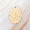 Nuevas Decoraciones de Huevos de Madera 2023 Decoraciones para Fiesta de Pascua Pintura de Colores Manualidades DIY Adornos Colgantes