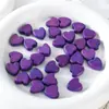Dopamina Colorido Melocotón Corazón Madera Cuentas Teñidas Sueltas Pulsera DIY Collar Cuentas con Cuentas Forma de Corazón Accesorios Material