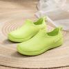 Moda Novas Botas de Chuva para Mulheres, Sapatos de Água Antiderrapantes de Silicone, Sola Macia Cozinha Impermeável Cano Curto Trabalho Sapatos de Borracha, Botas de Chuva Confortáveis