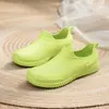 Galochas Transfronteiriças para Mulheres, de Cano Baixo, Moda para Usar por Cima, Antiderrapantes, Aparência Elegante, Fofas, Estilo Coreano, Calçados de Borracha, Galochas Impermeáveis, Sapatos de Água para Cozinha