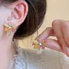 Pendientes de botón de perla de alta gama de lujo con aguja de plata S925 para mujer, Pendientes modernos simples y elegantes, Accesorios para orejas de diseño nicho al por mayor