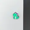 Broche de Pintura de Dibujos Animados de Dinosaurio Lindo Insignia Creativa de Animales de Aleación Decoración de Accesorios Metálicos para Ropa Bolsas