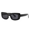976 gafas de sol estrechas, gafas de sol cuadradas de colores, gafas de pasarela con encanto moderno, gafas de sol de tendencia de comercio exterior transfronterizo