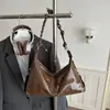 Bolsa de Ombro/Transversal Feminina Cor Sólida Outono Nicho Moda Nova Popular Bolsa Tote para o Dia a Dia 2026