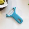 Pelador de acero inoxidable, artefacto pelador de frutas y patatas, pelador de cocina multifuncional para el hogar, cepillo para melones y frutas BH357