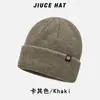 Nuevo gorro de punto de invierno para hombre, alta elasticidad, adecuado para cabezas grandes, gorro de lana con protección para las orejas, gorro cálido casual de color sólido para mujer, transfronterizo