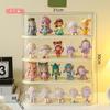 Transparente Desktop Bubble Mart Hand Display Rack Doll Storage Rack Dustproof Blind Box Caixa de armazenamento