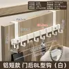 Organizador de ganchos para puerta de aluminio espacial, un artículo imprescindible para colgar ropa en el dormitorio, no requiere taladrar, ganchos para colgar ropa detrás de la puerta