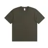 Camiseta de Algodón de Xinjiang 230g Algodón Pesado Manga Corta para Hombre y Mujer Parejas Media Manga Verano Blanca Cuello Redondo Camiseta Básica Holgada