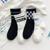 Calcetines para Niños 2024 Primavera y Verano Color Sólido Doble Puntada Calcetines de Media Caña Dropshipping Otoño Versátil Estilo Deportivo Calcetines para Estudiantes Venta al por Mayor