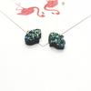 Suministro Directo de Aliexpress Resina Palma Fondo Plano Mineral de Superficie Cristal Racimo Pulsera Aretes Accesorios de Joyería DIY Colgante