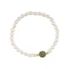 Pulsera de Perla Barroca de Forma Especial de Plata 925 Pulsera de Cuentas Xiaomi Pulsera Simple de Moda de Celebridad de Internet Regalo para Novia