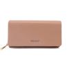 Cartera Coreana Nueva de PU Color Caramelo Estilo Coreano Moda Larga para Mujer Bolso Clutch Multifuncional de Gran Capacidad