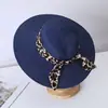 Nuevo Sombrero de Paja de Ala Ancha para Mujer con Cinta de Gasa Sombrero de Sol de Verano para Viajes Protección Solar Sombrero de Sol Sombrero de Playa